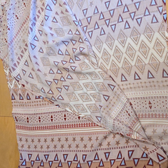 Lulu's Geometric Print Maxi Dress in Pink and Brown. Size XS. NWT - Picture 6 of 6